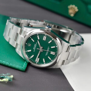 Đồng Hồ Rolex Oyster Perpetual Replica 1 1 Mặt Số Xanh Lá Nhà Máy Clean 36mm (1)
