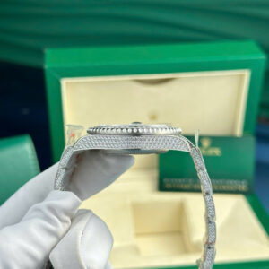 Đồng Hồ Rolex GMT-Master II Ice Replica Đính Full Đá Nhà Máy AMG 40mm