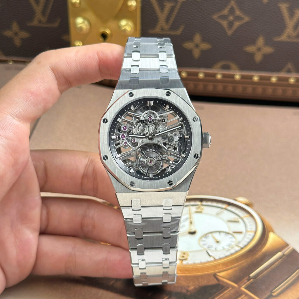 Đồng Hồ Audemars Piguet Royal Oak Ref. 26735 Rep 1 1 Tourbillon Openworked Xưởng APP 41mm (1)