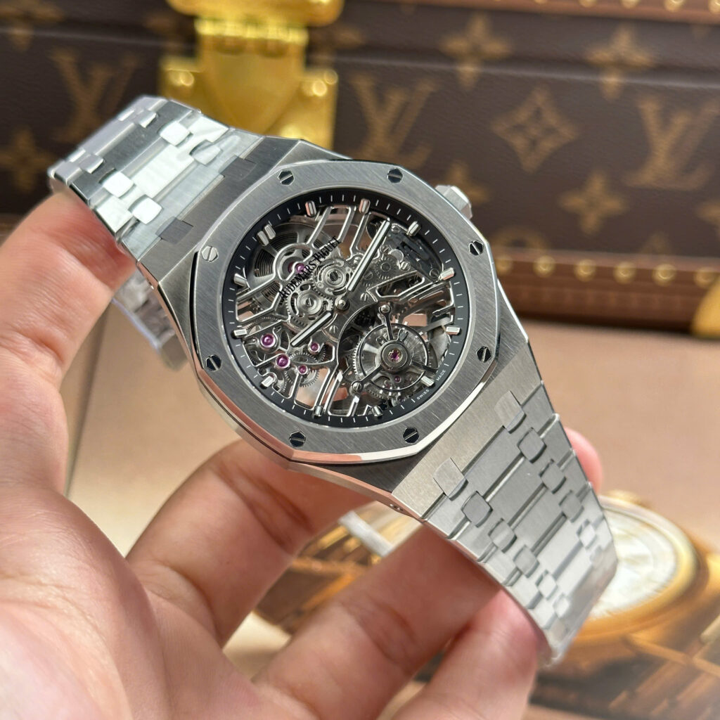 Đồng Hồ Audemars Piguet Royal Oak Ref. 26735 Rep 1 1 Tourbillon Openworked Xưởng APP 41mm (1)