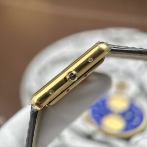 Đồng Hồ Cartier Tank Louis Replica 1 1 Mặt Số Màu Trắng Dây Da 27.8×38 (1)