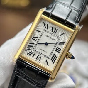 Đồng Hồ Cartier Tank Louis Vàng Gold Rep 1 1 Dây Đeo Da 27.8×38 (1)