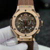 Đồng Hồ Hublot Big Bang Choronograph King Gold Replica 1 1 Mặt Số Nâu 44mm (1)