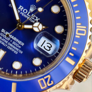 Đồng Hồ Rolex Submariner Date 126618LB Replica 1 1 Mạ Vàng Mặt Số Xanh Dương 41mm (1)