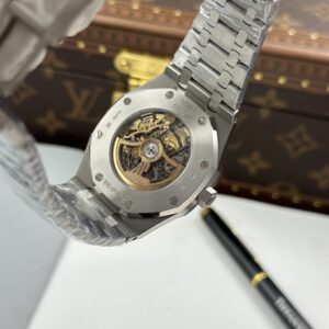 Đồng Hồ Audemars Piguet Royal Oak Double Balance Wheel Openworked 15412BC Rep 11 Cao Cấp 41mm (2)