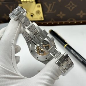 Đồng Hồ Audemars Piguet Royal Oak Double Balance Wheel Openworked 15412BC Rep 11 Cao Cấp 41mm (2)