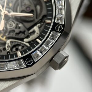 Đồng Hồ Audemars Piguet Royal Oak Double Balance Wheel Openworked 15412BC Rep 11 Cao Cấp 41mm (2)