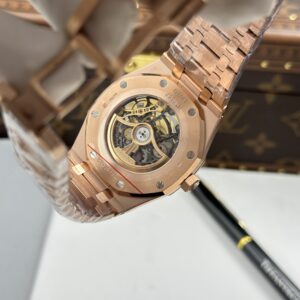 Đồng Hồ Audemars Piguet Royal Oak Frosted Gold Double Balance Wheel Openworked 15412OR Rep Cao Cấp 41mm (2)