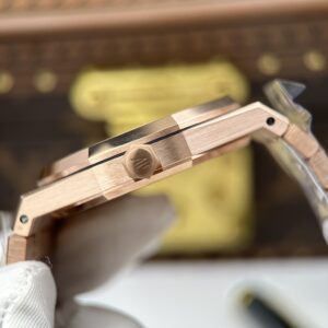 Đồng Hồ Audemars Piguet Royal Oak Frosted Gold Double Balance Wheel Openworked 15412OR Rep Cao Cấp 41mm (2)