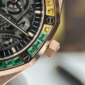 Đồng Hồ Audemars Piguet Royal Oak Frosted Gold Double Balance Wheel Openworked 15412OR Rep Cao Cấp 41mm (2)