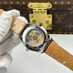 Đồng Hồ Longines Master Moonphase Mặt Trắng Dây Da Replica 11 Cao Cấp Nhất 40mm (2)