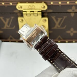 Đồng Hồ Longines Master Moonphase Mặt Trắng Dây Da Replica 11 Cao Cấp Nhất 40mm (2)