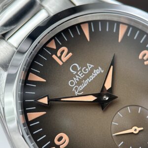 Đồng Hồ Omega Seamaster Railmaster Mặt Nâu Replica Cao Cấp Nhất 38mm (2)